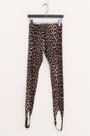 BASERANGE 25 Autumn/Winter SYNC Skinny Stirrup Casual Pants BAS-PASL-CI-AU25-LEOPARD